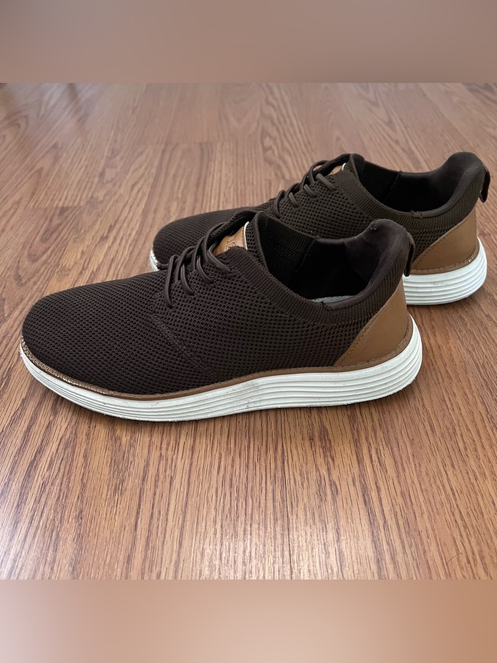 Vilocy Boys Brown Casual/Dress Oxfords mesh Breathable Slip on Sneakers - Size 7